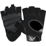BEAST RAGE Weight Lifting Gloves for men and women, Gym Gloves for Crossfit.Breathable,Non-Slip Silicon padded palm Protection workout gloves for weightlifting, Cycling,Strength training (BLACK, S)
