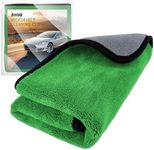 Airlab 90x60cm XXL Extra Large Thick Microfibre Car Drying Towel, Dual - Sided Car Care Microfibre Cloths, Ultra Absorbent Super Soft Lint Free Wash Cloth for Auto Detailing Polishing Washing Cleaning