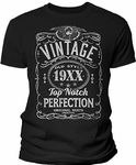 35th Birthday Gift Shirt for Men - Vintage (Birth Year) Top Notch Perfection - XL