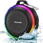 Kunodi Bluetooth Shower Speaker with IPX7 Waterproof, Dynamic Lights, Crisp Clear Sound, True Wireless Stereo, Clip Portable for Pool Beach Boat Kayak Float Golf