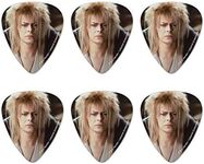 Labyrinth Goblin King David Bowie Portrait Novelty Guitar Picks Medium Gauge - Set of 6