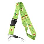 WSNANG Avocado Lanyard Key Chain ID Badge Holder Avocado Lover Gift (Avocado ID)