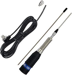 Paquete de Antena CB PNI ML160, 145 cm y Cable de conexión PNI T601 de 4 Metros de Longitud para Montaje en Soporte Fijo