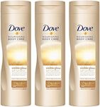 3x Dove Nourishing Body Care Self Tanning Lotion 250ml each Fair to Medium