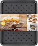 Wilton Perfect Results Toaster Oven Baking Sheet Pan & Crisper Tray, 2-Piece Baking Set, Black, Steel