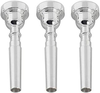 Missmore Boquilla de trompeta 3C 5C 7C Accesorio de instrumento de tamaño-3 Pack Plata