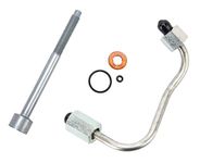 Motiv8 Fuel Injector Line & O-Ring Seal Kit | Compatible with 6.7L V8 Powerstroke | Ford Super Duty F250 F350 F450 F550 2011-2019 | Cylinders 1,2,7,8 | Replaces: BC3Z9229C BC3Z9229A CM5191 CM5291