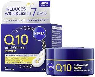 NIVEA Q10 Anti-Wrinkle Power Regenerating Night Cream (50ml), Hydrating Night Face Moisturiser to Reduce Lines and Wrinkles, Anti Wrinkle Face Cream for Firmer Skin in 7 Days