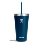 Hydro Flask 28 Oz All Around Tumbler Straw Lid Indigo