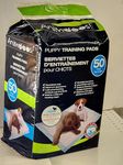 ANIMOOOS ! Puppy Traning Pads- Large Pads 50 Count - 24" x 24" Antislip & Adhesive Absorbent Pads for Dogs- Protect Floors and Carpets