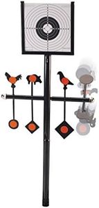 Gamo Deluxe Spinner - 6 Spinning Targets. You Also Get a Bullseye Card Target Holder, 50 targets, balloons and an additional Spinner for the top. For air gun rifle plinking