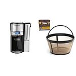 Hamilton Beach Brewstation Dispensing Coffee Maker & Stainless Steel & GOLDTONE 8-12 Cup Reusable Basket Style Filter, Replacement for MR. Coffee Coffee Makers