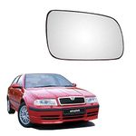 Auto Spare World Right Side Mirror Glass Compatible With Skoda Octavia 1999-2010 Set of 1 Pcs.