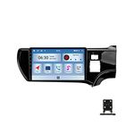 ZEARLY Double Din Car Stereo, 9 Inch Touchscreen Car Radio Bluetooth Multimedia Player with Backup Camera Compatible with Carplay, Android Auto, Mirror Link, FM Radio for Toyota Aqua 2011~2017,M150S