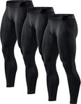 TSLA Men's Compression Pants, Cool 