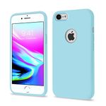 Pikkme Back Cover | Full Camera Protection | Raised Edges | Super Soft Silicone | Bumper Case for iPhone 7/8 (Sea Blue)