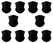 TENDSY Unisex Motorcycle Riding Bandana, Headband, Head Wrap, UV resistant, Biker Face Mask (Pack of 10 Pcs)