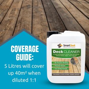 SmartSeal Deck Cleaner 5L – Concentrated Composite & Wood Algae Remover