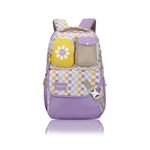 uppercase 35L Luna 02 | School Bag for Girls | Double Compartment with 2 Small Front Pockets | Padded Shoulder Strap | Contains Tiffin Compartment | 750 Days Warranty (Purple)