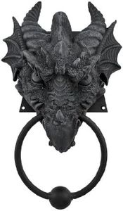 Pacific Giftware Gothic Dragon Door Knocker Cast Iron Finish