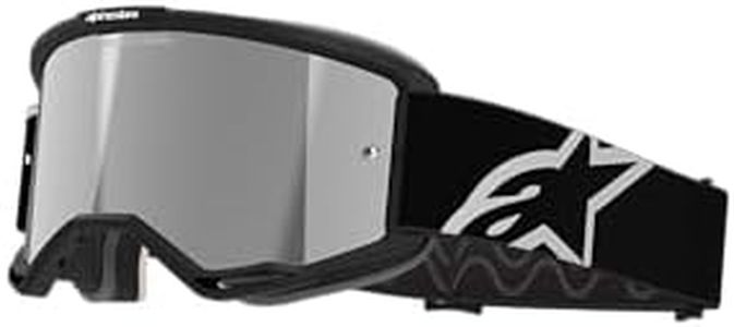 Alpinestars Vision 5 MX ATV MTB Off Road Goggle (Black - Mirror Silver Lens)