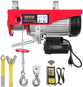 VEVOR Electric Hoist, 440 lbs Lifting Capacity, 480W 110V Electric Steel Wire Winch with Wireless Remote Control, 40ft Single Cable Lifting Height & Pure Copper Motor, for Garage Warehouse Factory