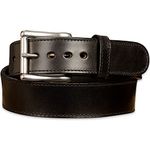 Bullhide Belts Mens Leather Belt for Casual, Dress, 1.75" Wide, Black, 38" (Size 36 Pants - Check Size Guide)