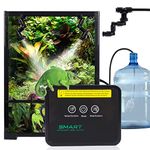 Pektiftn Reptile Humidifiers Smart Misting System,Touch Screen Reptile Mister Fogger with Timer,Automatic Reptile Fogger for Terrariums with 360°Nozzles