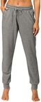 icyzone Women's Active Joggers Sweatpants - Athletic Yoga Lounge Pants with Pockets (M, Gray Melange)