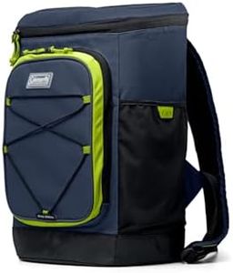 Coleman XPAND Cooler 30+ Can Backpack, 34-Hour Insulated Leak Proof Cool Bag with Active Stretch Pockets & Bungee Cord