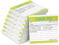 Knock Knock 8-Pack Thank You Hand-Lettered Sticky Notes, Thank You Notes, 3 x 3-inches Each