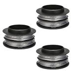 Kudoosen KST-130X Trimmer Replacement Line Compatible for Kobalt 40-Volt String Trimmer Models KST 130X-06 and KST 130X, 17ft 0.080'', （3pack）