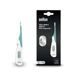 Braun High Speed Digital thermometer - Digital Stick for Multi-Site Usage - Orally, Rectally or Underarm - Baby and Infant Friendly - #1 Brand among doctors(1) - PRT1000 (Package may vary)