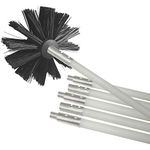 Deflecto DVBRUSH12K/6 Dryer Duct Cleaning Kit, Lint Remover, Extends Up to 12 Feet, Synthetic Brush Head, Use with or Without a Power Drill, accessory