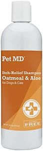Pet MD - Oatmeal Dog Shampoo Cats and Dogs for Itch Relief and Moisturizer for Dry Skin and Coat - 16 Oz