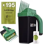 Neater Pets Lift N’ Bag Trap Door Dog Pooper Scooper with Bag Attachment for Small to Large Breeds - 195 Refill Bags - Heavy Duty Dog Poop Scooper for Yard & Walks, One-Handed Operation, Direct to Bag