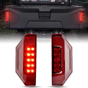 KATIMOTO UTV Rear Tail Light Assembly for Ranger 15-21, LED Tail Lights Rear Brake Stop Running Taillights for Polaris Ranger 570 Full Size XP 900 RGR GENERAL 1000 2015-2021 Accessories, 2PCS