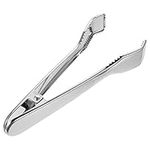 NUOBESTY 1pc Ice Tongs Multifunctional Stainless Steel Ice Clip Food Clip Spring Ice Clip Ice Tongs for Ice Bucket (Silver)