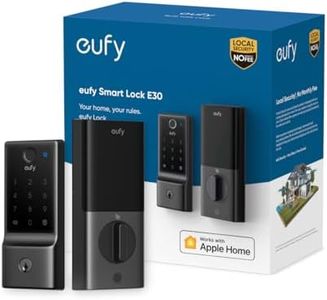 eufy Smart Lock E30, Fingerprint Keyless Entry Door Lock with Apple Home Ecosystem, Built-in Wi-Fi Deadbolt, Smart Door Lock for Front Door or Back, Supports Apple Home, Alexa, Google