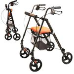 Lightweight Folding Walker With Seat