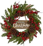 20 Inch Christmas Wreath with Pinec