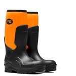 V12 Groundworker Construction Safety Boots, Unisex Lightweight & Waterproof, Neoprene Boots generous-fitting Toecap and Composite Midsole, Slip Resistant Wellies- 8 UK