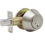 Single Cylinder Deadbolt Door Lock with Keys (Deadbolt Lock, Satin Nickel)