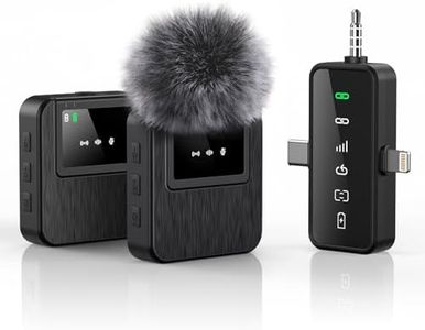 BAILIXIN 3-in-1 Mini Microphone for iPhone, Android, Camera – 328ft Long Range, 20H Battery, AI Noise Reduction, Wireless Microphones for Video Recording, YouTube, TikTok, Podcasts & Online Meetings