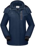 CAMEL CROWN Women's Ski Jacket Waterproof Warm Winter Snow Coat Hooded Mountain Outdoor Windbreaker Windproof Jacket XXXL