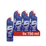 Domestos Original Thick Bleach eliminates 99.9% of bacteria and viruses disinfectant to protect against germs 9x 750 ml