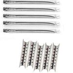 Master Forge 5 Burner 3218LT,3218LTN, L3218 Gas Grill Repair Kit Includes 5 Stainless Burners and 5 Heat Shields