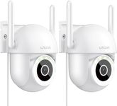 Little elf Outdoor Camera, 4MP Camera Surveillance Exterieur with 360° Motion Tracking, Home Security Cameras Wireless Outdoor with Color Night Vision, AI Motion Detection, 2-Way Audio, Siren, 2 Pack