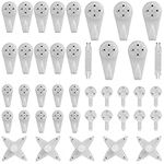 40pcs Concrete Wall Hooks, Invisible Nail Hangers No Damage Wall Picture Hangers Drywall Picture Hooks Non Trace Hanging Hooks Photo Frame Hangers