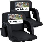 Stadium Seats with Backs, Sportneer Stadium Seat 6 Reclining Positions Bleacher Seats with Backs Portable Stadium Seats with 2.5" Thick Padded Cushion Stadium Seat for Sports Events Concerts Park